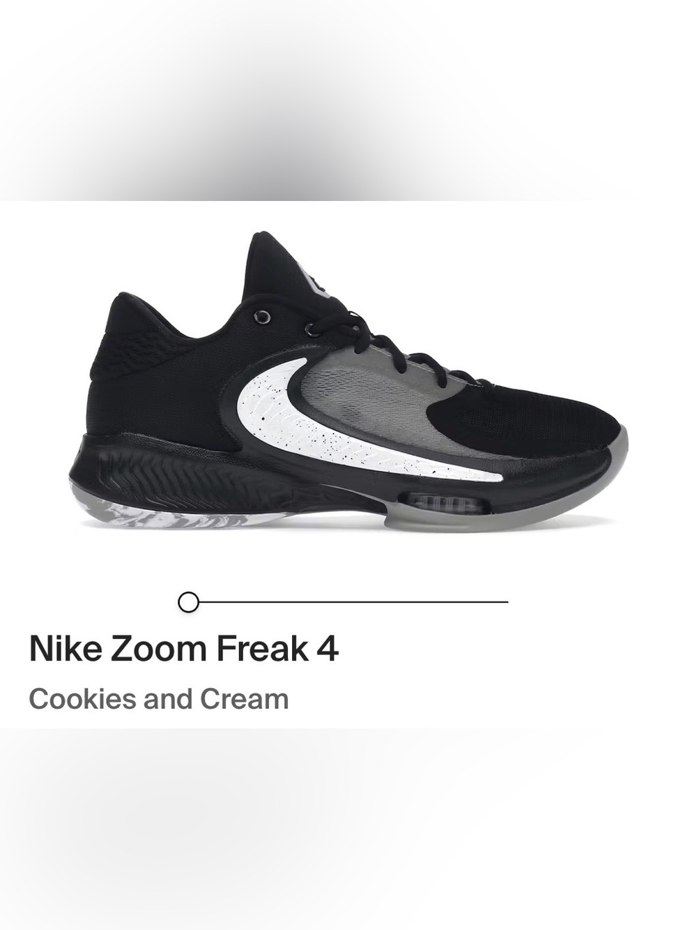 NEVER WORN! Nike Zoom Freak 4 Sneakers - Cookies & Cream size 7Y